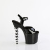 Pleaser BLISS-709 Black Pearl Heeled Platform Shoes
