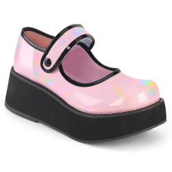 Demonia SPRITE-01 Rose Hologram Maryjane Platform Shoes