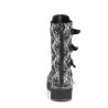 Demonia EMILY-322 Black Silver Platform Buckle Boots