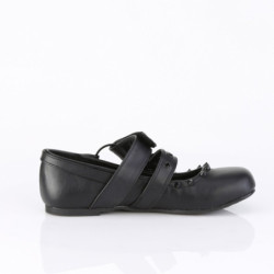 Demonia DAISY-08 Black Vegan Maryjane Women Ballerina
