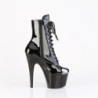 Pleaser ADORE-1020ESC Black Patent Women Ankle Boots