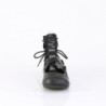 Demonia DAISY-11 Black Vegan Strapy Women Ballerina