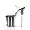 Pleaser FLAMINGO-808G Black Glitter High Heels Pole Shoes