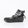 Demonia DAISY-11 Black Vegan Strapy Women Ballerina