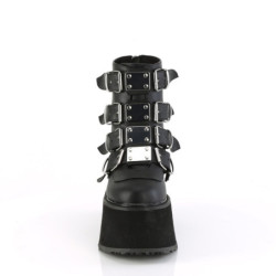 Demonia DAMNED-105 Black Vegan Leather Women Heels