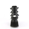 Demonia DAMNED-105 Black Vegan Leather Women Heels