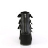 Demonia DAMNED-105 Black Vegan Leather Women Heels