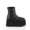 Demonia DAMNED-105 Black Vegan Leather Women Heels