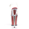 Pleaser FLAMINGO-808G Red Glitter High Heels Pole Shoes
