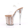 Pleaser FLAMINGO-808G Gold Glitter High Heels Pole Shoes