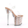 Pleaser FLAMINGO-808G Gold Glitter High Heels Pole Shoes