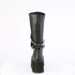 Demonia DAMNED-220 Black Vegan Platform Women Boots