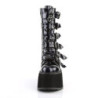 Demonia DAMNED-225 Black Hologram Platform Boots