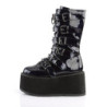 Demonia DAMNED-225 Black Hologram Platform Boots