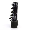 Demonia DAMNED-225 Black Hologram Platform Boots