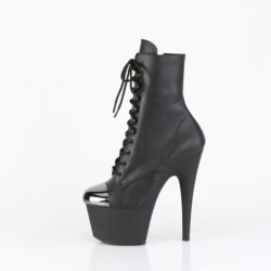 Pleaser ADORE-1020ESC Black Vegan Women's Ankle Boots