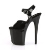 Pleaser FLAMINGO-808N Black Jelly Like Pole Dance Heels