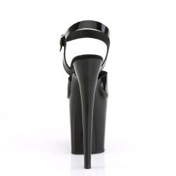 Pleaser FLAMINGO-808N Black Jelly Like Pole Dance Heels