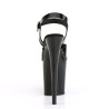 Pleaser FLAMINGO-808N Black Jelly Like Pole Dance Heels