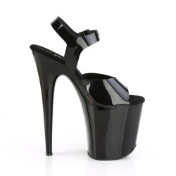 Pleaser FLAMINGO-808N Black Jelly Like Pole Dance Heels