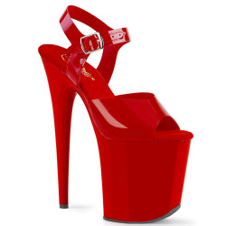 Pleaser FLAMINGO-808N Red Jelly Like Pole Dance Heels