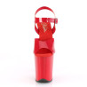 Pleaser FLAMINGO-808N Red Jelly Like Pole Dance Heels