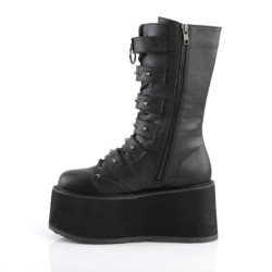 Demonia DAMNED-225 Black Vegan Platform Women Boots