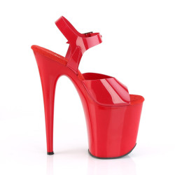 Pleaser FLAMINGO-808N Red Jelly Like Pole Dance Heels