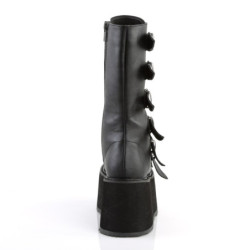 Demonia DAMNED-225 Black Vegan Platform Women Boots
