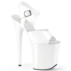 Pleaser FLAMINGO-808N White Jelly Like Pole Dance Heels