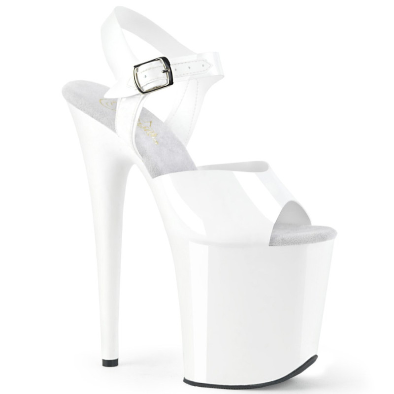 Pleaser FLAMINGO-808N White Jelly Like Pole Dance Heels Pleaser FLAMINGO-808N White Jelly Like Pole Dance Heels