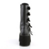 Demonia DAMNED-225 Black Vegan Platform Women Boots