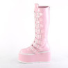 Demonia DAMNED-318 Rose Hologram Platform Women Boots