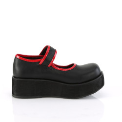 Demonia SPRITE-01 Black Vegan Maryjane Platform Shoes