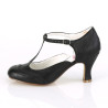 Pin Up Couture FLAPPER-26 Black Spectator Retro Pumps