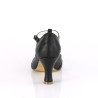 Pin Up Couture FLAPPER-26 Black Spectator Retro Pumps