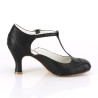 Pin Up Couture FLAPPER-26 Black Spectator Retro Pumps