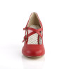 Pin Up Couture FLAPPER-35 Red Spectator Retro Pumps