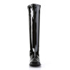 Funtasma GOGO-300 Black Patent Chunky Heel 70s Boots