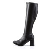 Funtasma GOGO-300 Black Vegan Chunky Heel 70s Boots