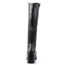 Funtasma GOGO-300 Black Vegan Chunky Heel 70s Boots