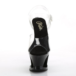 Pleaser MOON-708HRS Black Platform High Heeled Shoes
