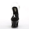 Pleaser MOON-708HRS Black Platform High Heeled Shoes