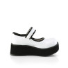 Demonia SPRITE-01 White Hologram Maryjane Platform Shoes