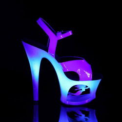 Pleaser MOON-711MER Blue Platform High Heeled Shoes