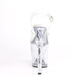 Pleaser RAPTURE-808 Clear Pole Shoes Finger Bone Heels