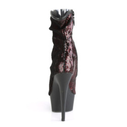 Pleaser DELIGHT-1008SQ Burgundy Sequins Black Sale Women