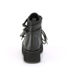 Demonia SPRITE-70 Black Vegan Platform Ankle Boots