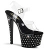 Pleaser STARDUST-708 Black High Heeled Pole Dance Shoes
