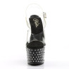 Pleaser STARDUST-708 Black High Heeled Pole Dance Shoes
